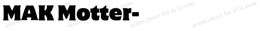 MAK Motter字体转换